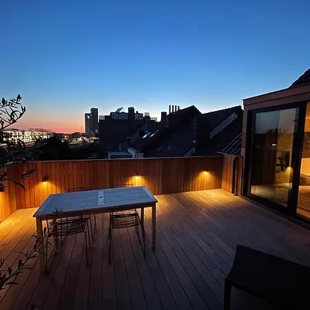 Appartement Casa Clementina - Luxury Penthouse With Airconditioning And Private Terrace Gand
